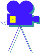 cartoon of comercial camera