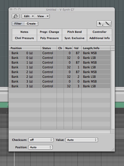 Logic Custom Bank Select