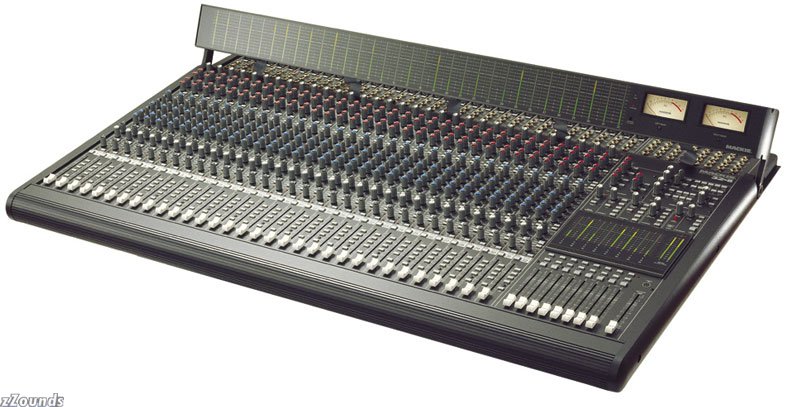 Mackie 8bus shown with optional meter bridge