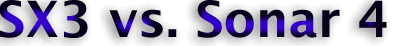 SX3 vs. Sonar 4