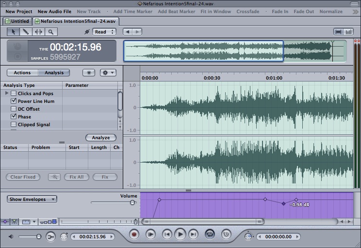 Illustration for Using Soundtrack Pro as a Digital Audio Editor