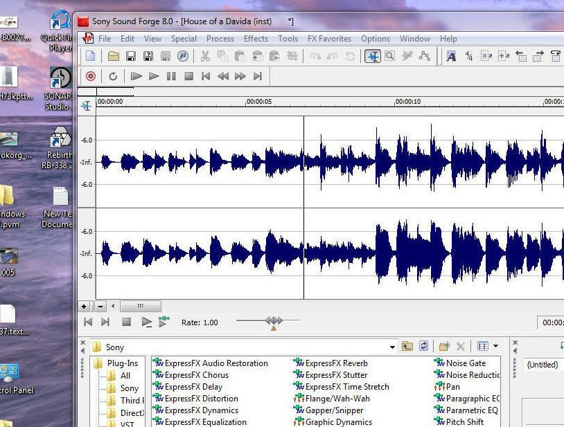 sound forge screenshot